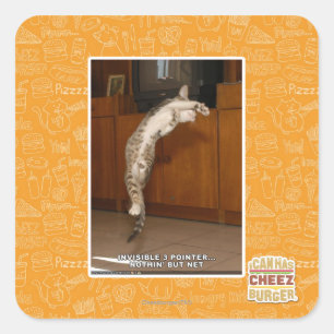 Invisible 3 Pointer Square Sticker