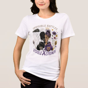 Invisible Battles, Visible Strength Chronic Illnes Tri-Blend Shirt