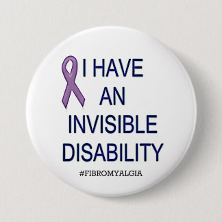 Invisible Disability 7.5 Cm Round Badge