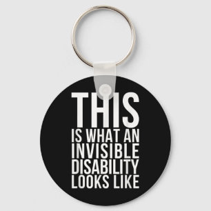 Invisible Disability Chronic Pain Illness Awarenes Key Ring