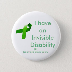 Invisible Disablility 6 Cm Round Badge