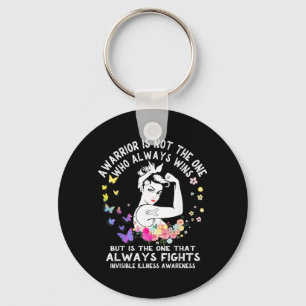 Invisible Illness Awareness For Warrior Key Ring