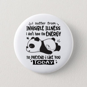 Invisible Illness Awareness Month Ribbon Gifts 6 Cm Round Badge