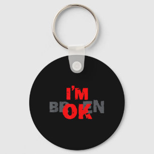 Invisible Illness Mental Health Awareness Broken Key Ring