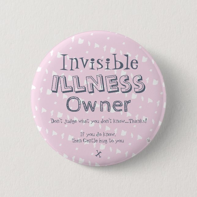 Invisible illness owner badge (Front)