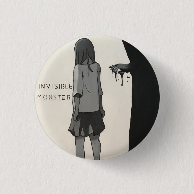 Invisible Monsters 3 Cm Round Badge (Front)