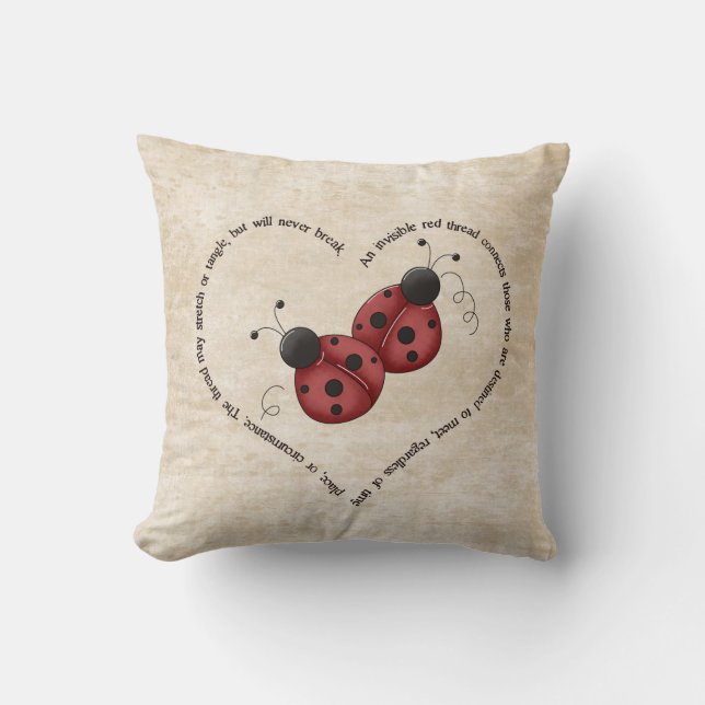 Invisible Red Thread Cushion (Front)