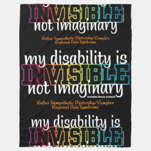 INVISIBLE...RSD/CRPS FLEECE BLANKET