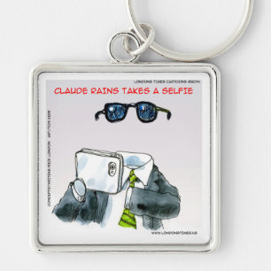 Invisible Selfie Funny Key Ring
