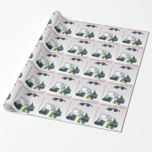Invisible Selfie Funny Wrapping Paper