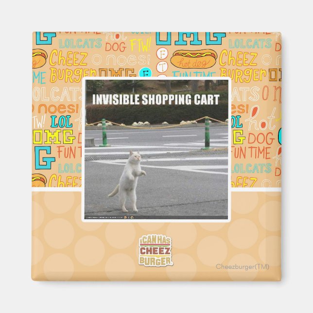 INVISIBLE SHOPPING CART MAGNET (Front)