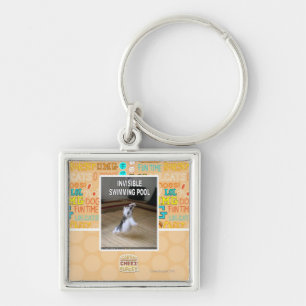 Invisible Swimming Pool Key Ring