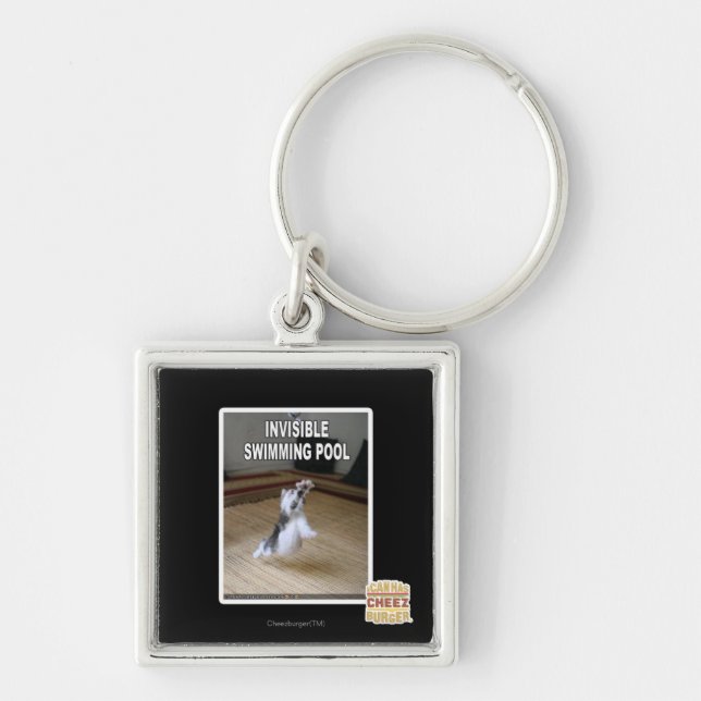Invisible Swimming Pool Key Ring (Front)