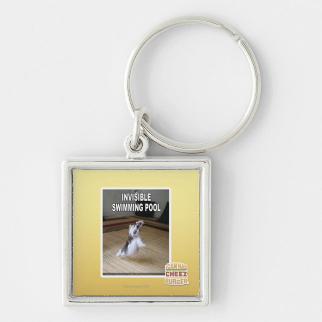Invisible Swimming Pool Key Ring (Front)