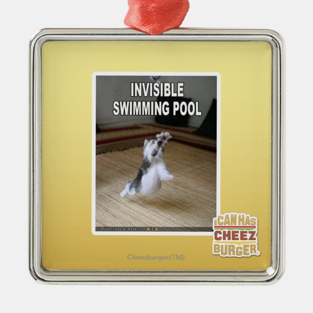 Invisible Swimming Pool Metal Tree Decoration (Front)