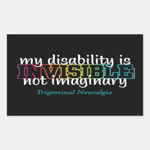 INVISIBLE...TN RECTANGULAR STICKER