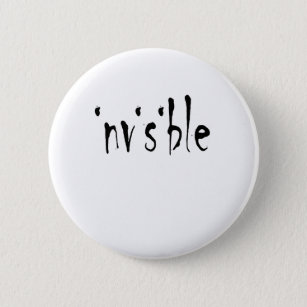 Invisible Typography For Chronic Illness 6 Cm Round Badge
