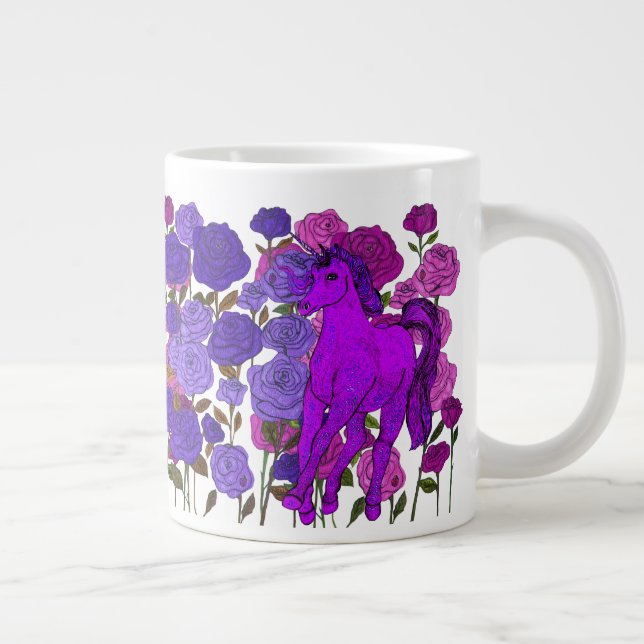 Invisible Unicorn Large Coffee Mug (Right)