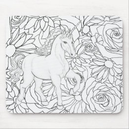 Invisible Unicorn Mouse Pad