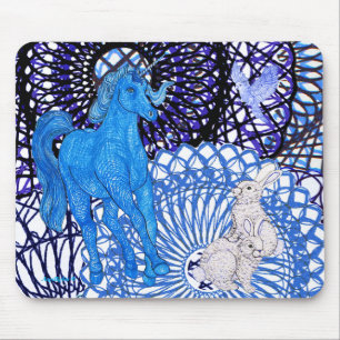 Invisible Unicorn Mouse Pad