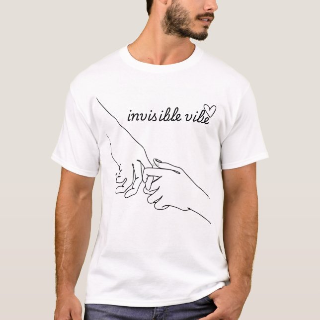 Invisible Vibe Aesthetic Graphic Tee (Front)