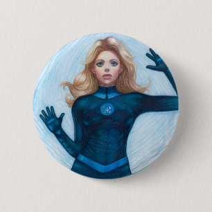 Invisible Woman ~ Susan Storm 6 Cm Round Badge