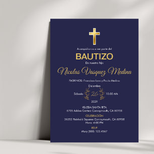 Invitacion Bautizo Elegant Minimalist Baptism Invitation