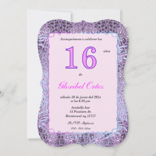 Invitación de 16 Años Mujer Invitation