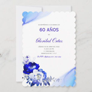 Invitación de 60 Años Mujer Invitation