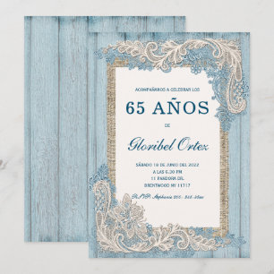 Invitación de 65 Años Mujer Invitation