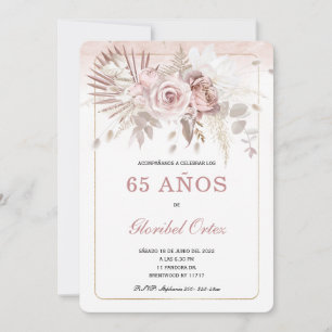 Invitación de 65 Años Mujer Invitation