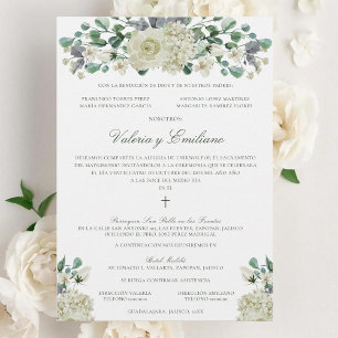 Invitación de Boda Catolica Formal Wedding Invitation