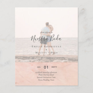 Invitación de Boda con Superposición de Fotos Flyer