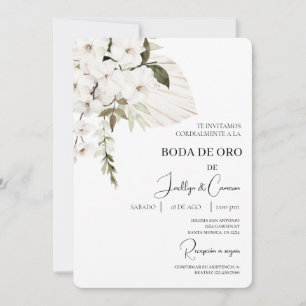 Invitación de boda de oro invitation
