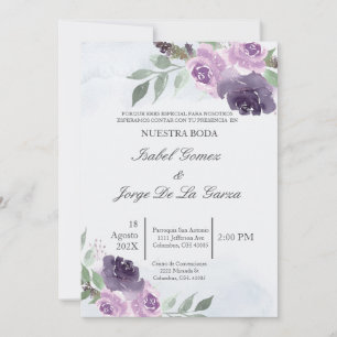 Invitacion de boda en espanol invitation