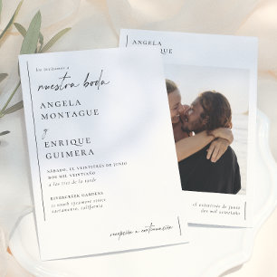 Invitación de Boda Simple y Moderna Invitation