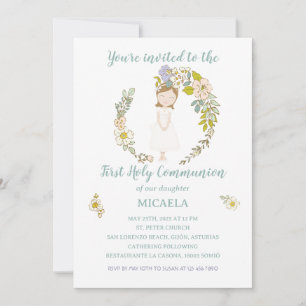 Invitación de Comunión MICAELA Invitation