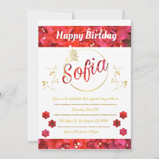 Invitación de cumpleaños invitation