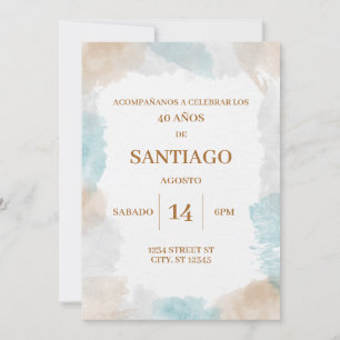 INVITACION DE CUMPLEANOS PARA HOMBRE INVITATION