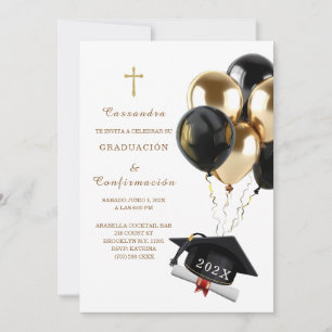 Invitación de Graduación y Confirmación Invitation