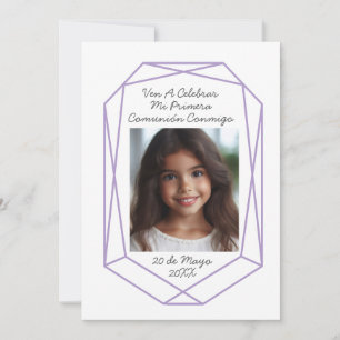 Invitación de Primera Comunión con Foto Invitation