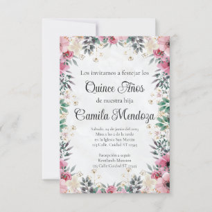 Invitación de Quinceañera/Invitation/Wedding Invitation