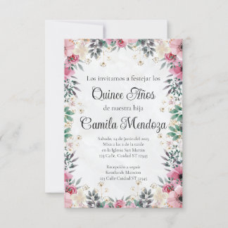 Invitación de Quinceañera/Invitation/Wedding Invitation