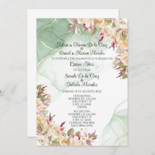 INVITACION DOS QUINCEANERAS INVITATION