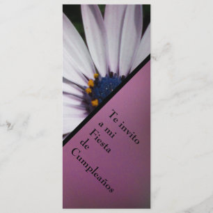 Invitación - Fiesta Cumpleaños - Margarita Blanca Invitation