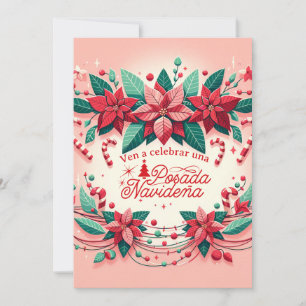 Invitación Fiesta de Posada Navideña Spanish Invitation