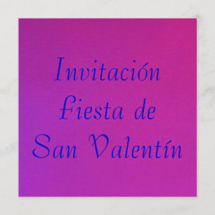Invitación - Fiesta de San Valentín - Púrpura-rosa Invitation