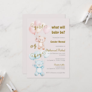 Invitación Gender Reveal Invitation