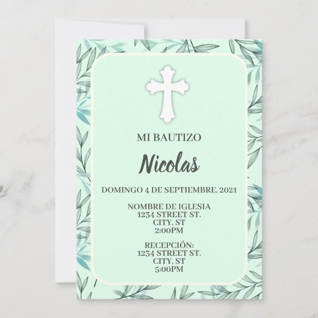 INVITACION NEUTRAL PARA EVENTO RELIGIOSO INVITATION (Front)
