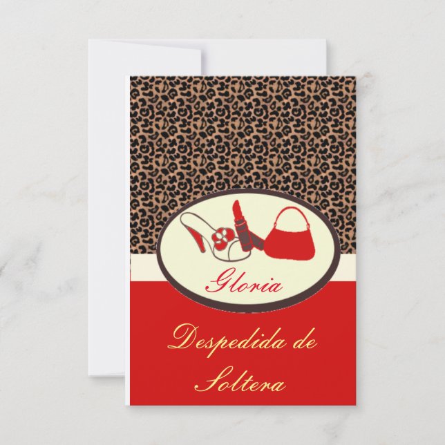 Invitacion para Despedida Invitation (Front)